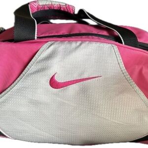 Nike Women's Travel Gym Duffle Bag in Pink and Gray